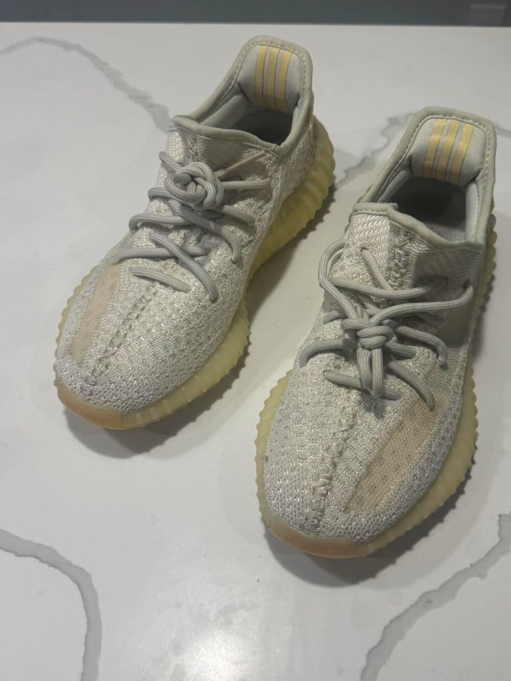 Adidas Women Yeezy Boost 350 V2 Light UV Reactive Sneakers Size 9